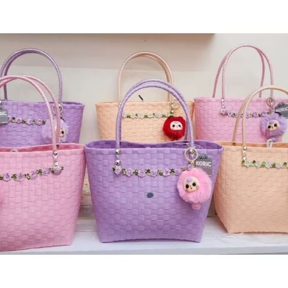 ตะกร้าสานงานแฮนด์เมด รูปที่ 3