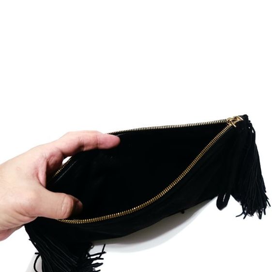 New PIERRE HARDY
Fringe Suede Leather Wristlet Clutch Bag รูปที่ 6