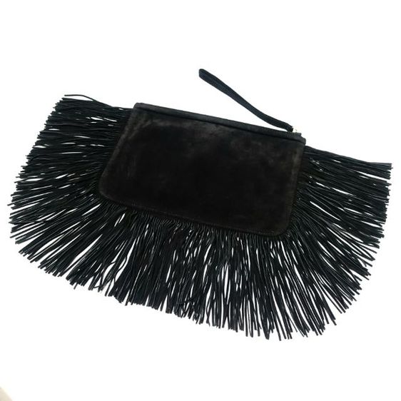 New PIERRE HARDY
Fringe Suede Leather Wristlet Clutch Bag รูปที่ 2