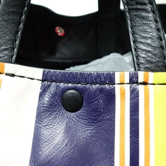Used Like New 3.1 Phillip Lim Accordion Multi Color Leather Tote with Strap Bag รูปที่ 15