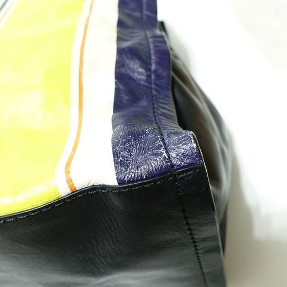 Used Like New 3.1 Phillip Lim Accordion Multi Color Leather Tote with Strap Bag รูปที่ 10