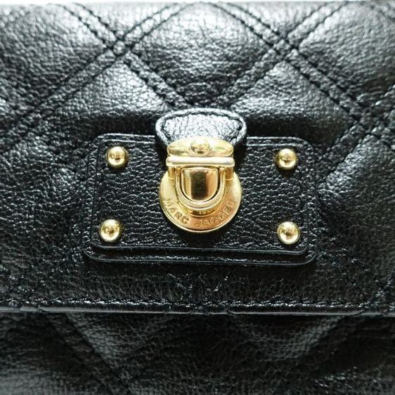 New ( Kept Unused ) MARC JACOBS Eugenie Quitted Leather Clutch รูปที่ 9