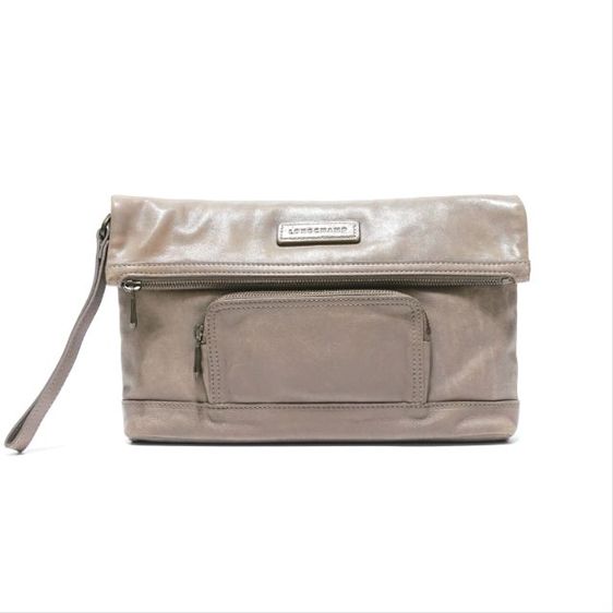หนังแท้ Used LONGCHAMP Leather Clutch Bag