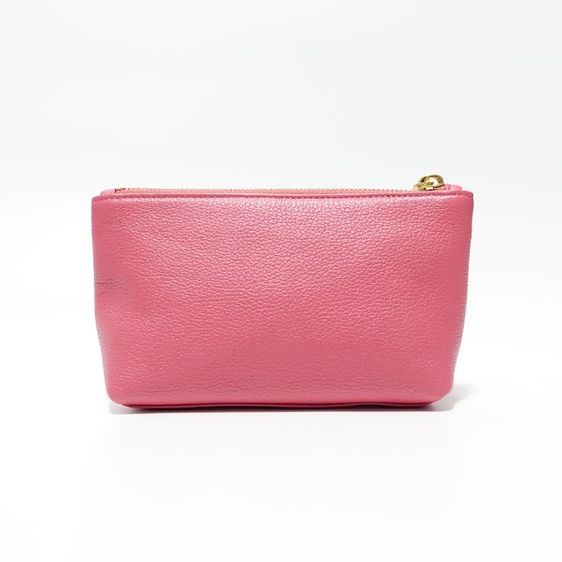 New MCM Pink Leather Pouch Bag รูปที่ 7