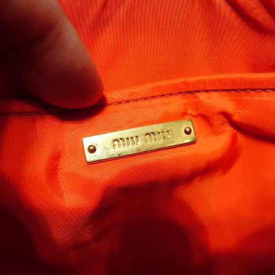 Used Like New MIU  MIU Nylon Clutch Bag รูปที่ 12
