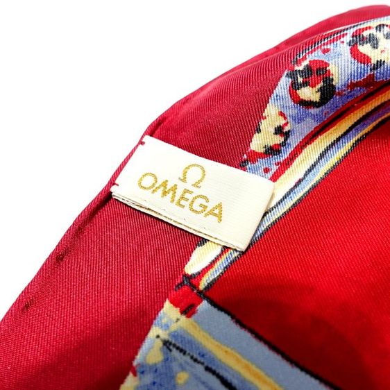 New OMEGA Printed Silk Scarf รูปที่ 4