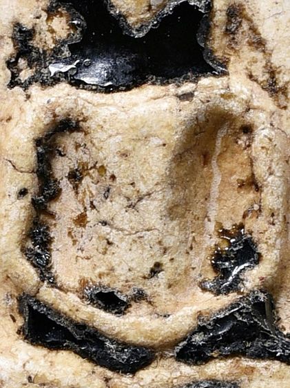 สวยสุด-สภาพใช้ พระสมเด็จวัดระฆัง พิมพ์ฐานแซม เนื้อจุ่มรัก มีมวลสาร  รูปที่ 9