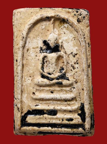 สวยสุด-สภาพใช้ พระสมเด็จวัดระฆัง พิมพ์ฐานแซม เนื้อจุ่มรัก มีมวลสาร  รูปที่ 7