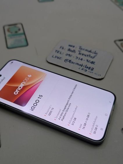 ขาย เทิร์น iQOO 15 5G Ram 16 Rom 512 ศูนย์ไทย อายุ 20 วัน สภาพใหม่เอี่ยม อุปกรณ์ครบยกกล่อง เพียง 25,990 บาท ครับ รูปที่ 5