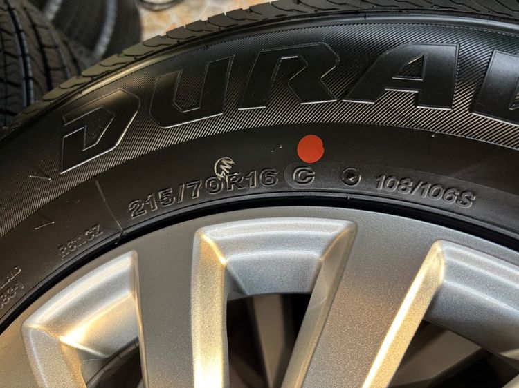 ล้อ isuzu 2.2 maxforce bridgestone duravis r611 215-70-16 y4925 (ป้ายแดง) รูปที่ 2
