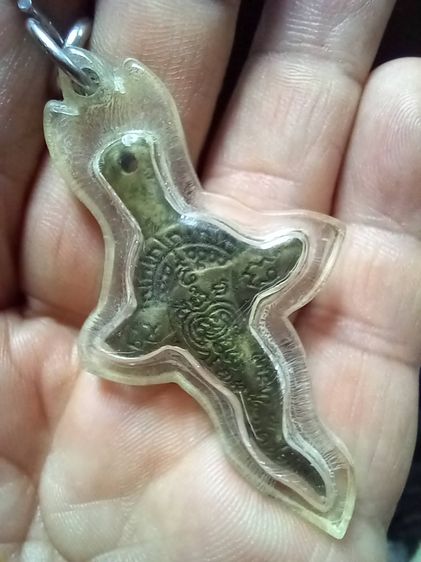 จักรกริช กันภัยมหาอำนาจเรียกทรัพย์ วัดช่องลม เลี่ยมพลาสติก พร้อมแหนบ รูปที่ 2