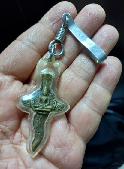 จักรกริช กันภัยมหาอำนาจเรียกทรัพย์ วัดช่องลม เลี่ยมพลาสติก พร้อมแหนบ รูปที่ 4