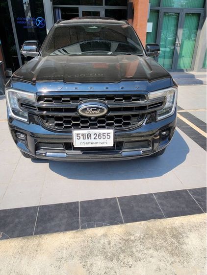 Ford Everest 2023 2.0 Titanium ดีเซล ไม่ติดแก๊ส เกียร์อัตโนมัติ ดำ รูปที่ 2