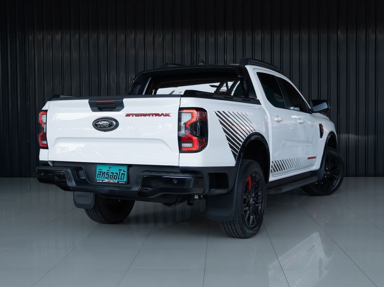Ford Ranger 2024 2.0 Bi-Turbo Hi-Rider Storntrak Pickup ดีเซล ไม่ติดแก๊ส เกียร์อัตโนมัติ ขาว รูปที่ 4