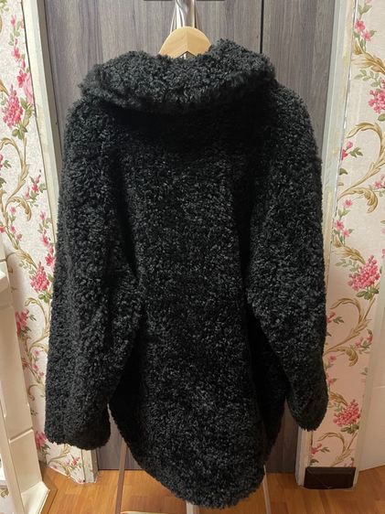 H and M Coat Black เสื้อ รูปที่ 2