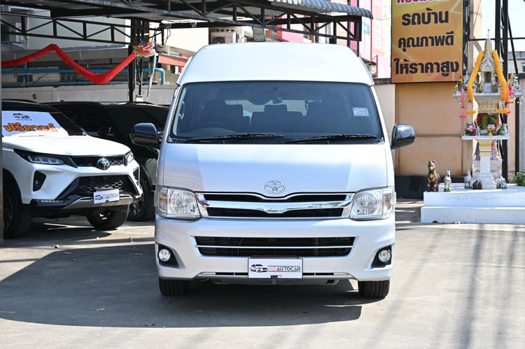 Toyota Commuter 2013 2.5 Van ดีเซล ไม่ติดแก๊ส เกียร์ธรรมดา เทา รูปที่ 2