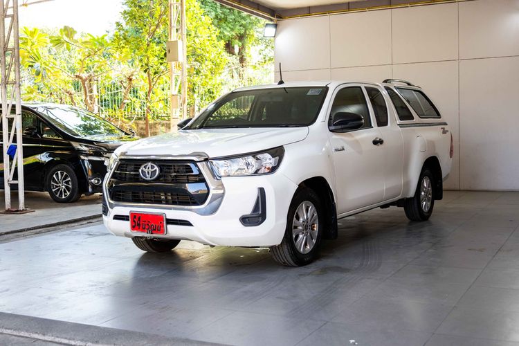 Toyota Hilux Revo 2021 Smart Cab 2.4 Entry Z Edition Pickup ดีเซล ไม่ติดแก๊ส เกียร์อัตโนมัติ ขาว รูปที่ 3