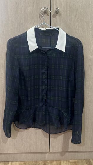 เสื้อเชิ้ต ผ้าซีทรู Zara