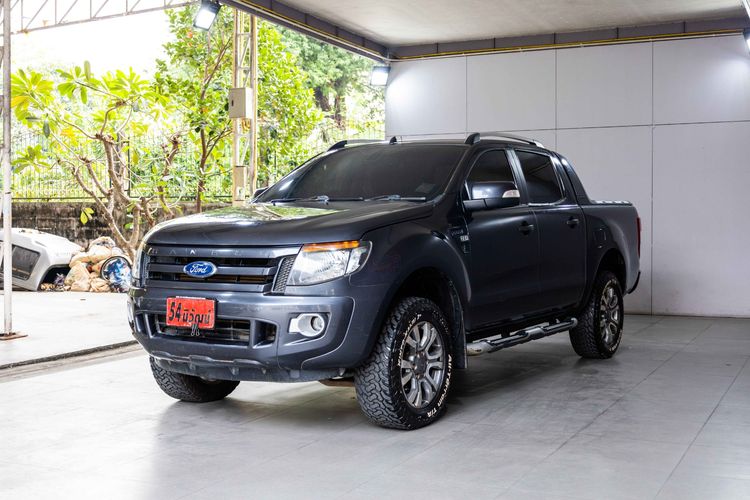 Ford Ranger 2014 3.2 Wildtrak 4WD Pickup ดีเซล ไม่ติดแก๊ส เกียร์อัตโนมัติ เทา รูปที่ 3