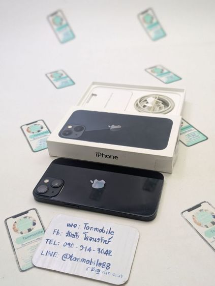 ขาย เทิร์น iPhone 13 128 Midnight ศูนย์ไทย สภาพสวย อุปกรณ์ครบยกกล่อง สุขภาพแบต 100 ประกันยาว 3 เดือน เพียง 11,590 บาท ครับ