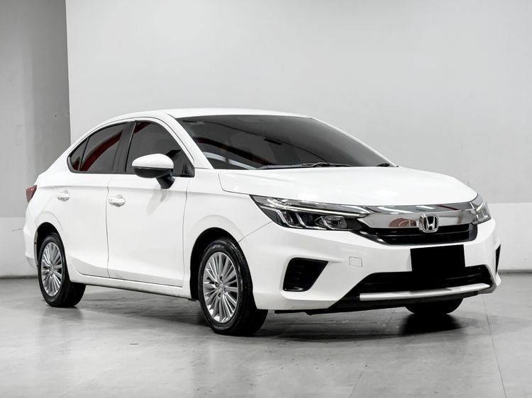 Honda City 2022 1.0 V Sedan เบนซิน เกียร์อัตโนมัติ ขาว รูปที่ 3