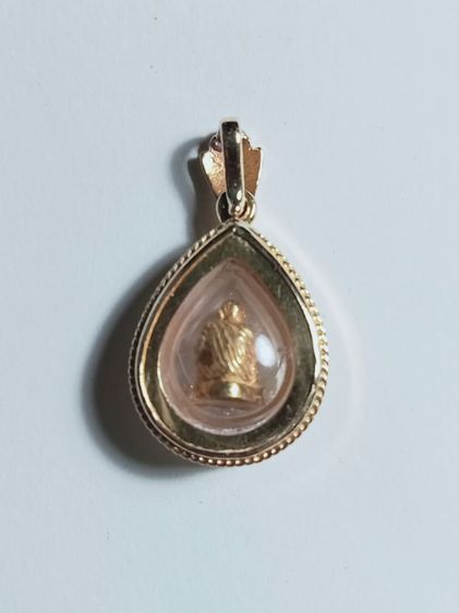 พระทองคำหลวงพ่อคูณเลี่ยมทองฝังเพชร รูปที่ 2