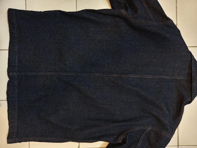 แจ็คเก็ตยีนส์กึ่งสูท uniqlo size m สภาพดีมาก สียีนเข้ม รูปที่ 6