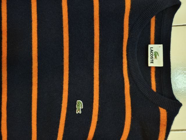 เสื้อไหมพรม lacoste size 5 อก41ยาว26 สภาพใหม่มาก รูปที่ 3