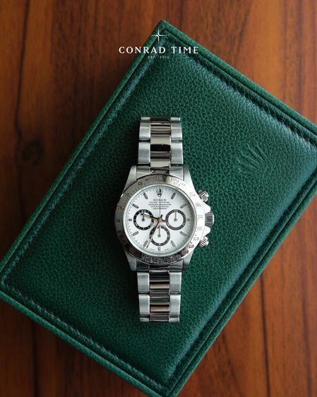 Rolex Daytona 16520 'Zenith White Dial Oyster Steel 1997 40mm. Fullset 99