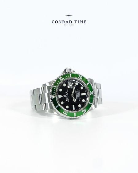 Rolex Submariner 16610 'Kermit  Black Dial Oyster Steel 2007 40mm. Fullset  รูปที่ 5