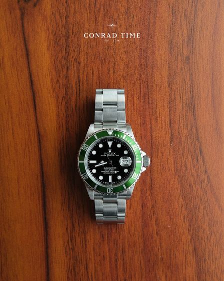Rolex Submariner 16610 'Kermit  Black Dial Oyster Steel 2007 40mm. Fullset  รูปที่ 2