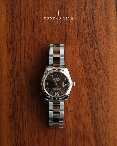 Rolex Datejust 178341 Chocolate Roman dial Two-Tone Oyster 2018 31mm. Fullset 99 รูปที่ 3
