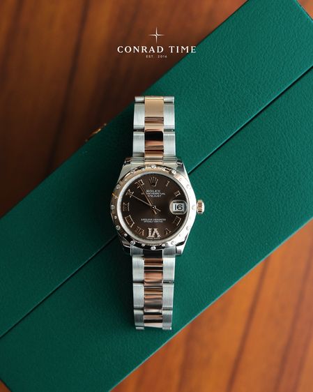 Rolex Datejust 178341 Chocolate Roman dial Two-Tone Oyster 2018 31mm. Fullset 99 รูปที่ 2