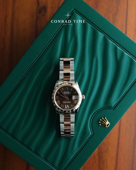 Rolex Datejust 178341 Chocolate Roman dial Two-Tone Oyster 2018 31mm. Fullset 99