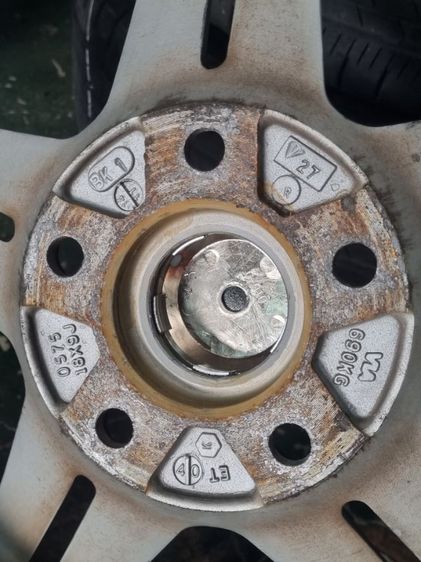 vossenแท้18" 5รู114กว้าง9" ใส่ Civic 5 รู Camry Accord Teana HRV CRV Nissan X Trail Nissan Juke ซิลฟี่ กระบะ 5 รู 114 ได้ทุกรุ่น ไม่แตกไม่ร้าว มีริ้วรอยตามการใช้งาน รูปที่ 16