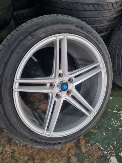 vossenแท้18" 5รู114กว้าง9" ใส่ Civic 5 รู Camry Accord Teana HRV CRV Nissan X Trail Nissan Juke ซิลฟี่ กระบะ 5 รู 114 ได้ทุกรุ่น ไม่แตกไม่ร้าว มีริ้วรอยตามการใช้งาน รูปที่ 15