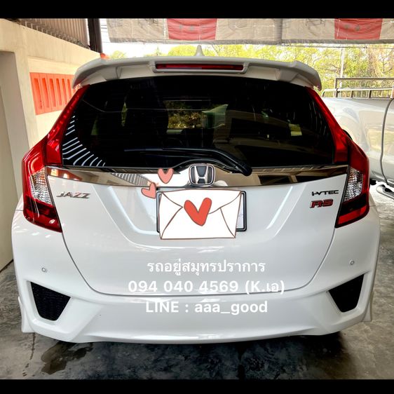 Honda Jazz 2015 1.5 SV i-VTEC Sedan เบนซิน ไม่ติดแก๊ส เกียร์อัตโนมัติ ขาว รูปที่ 4