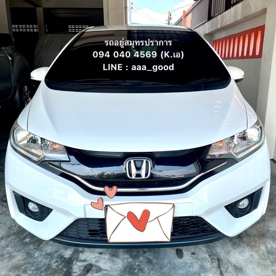 Honda Jazz 2015 1.5 SV i-VTEC Sedan เบนซิน ไม่ติดแก๊ส เกียร์อัตโนมัติ ขาว รูปที่ 2