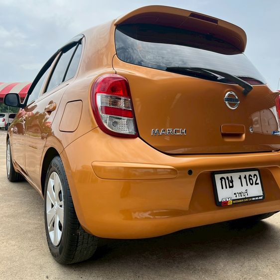 Nissan March 2012 1.2 E Sedan เบนซิน ไม่ติดแก๊ส เกียร์ธรรมดา ส้ม รูปที่ 4