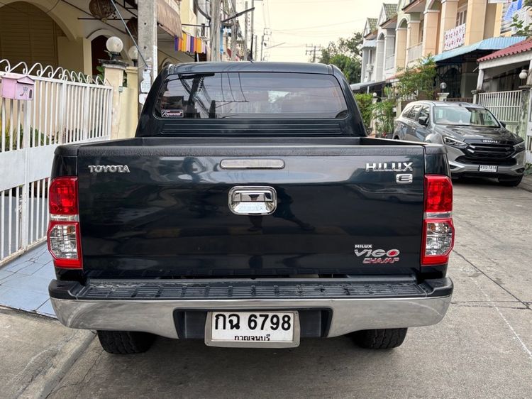 Toyota Hilux Vigo Champ 2012 Double Cab 2.5 E VNT 4WD Pickup ดีเซล เกียร์ธรรมดา ดำ รูปที่ 4