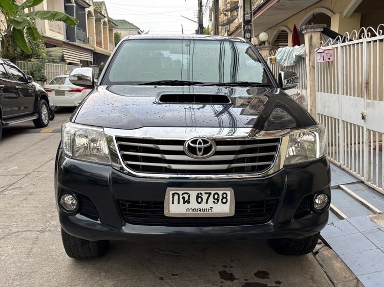Toyota Hilux Vigo Champ 2012 Double Cab 2.5 E VNT 4WD Pickup ดีเซล เกียร์ธรรมดา ดำ รูปที่ 3