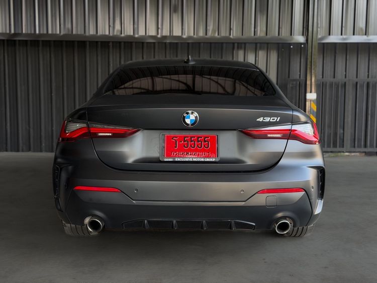 BMW Series 4 2022 430i Sedan เบนซิน ไม่ติดแก๊ส เกียร์อัตโนมัติ ดำ รูปที่ 3