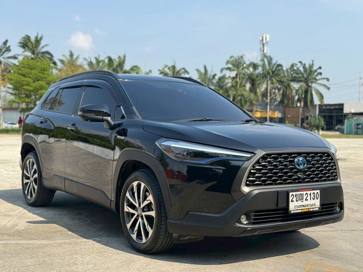 Toyota Corolla Cross 2021 1.8 Hybrid Premium Safety Utility-car ไฮบริด ไม่ติดแก๊ส เกียร์อัตโนมัติ ดำ รูปที่ 3