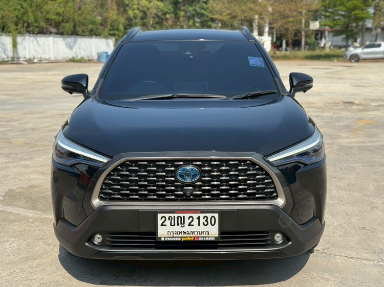 Toyota Corolla Cross 2021 1.8 Hybrid Premium Safety Utility-car ไฮบริด ไม่ติดแก๊ส เกียร์อัตโนมัติ ดำ รูปที่ 2