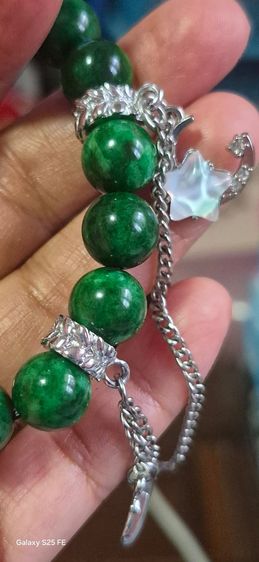 สร้อยข้อมือหยกแท้ทอง 90 รูปที่ 8