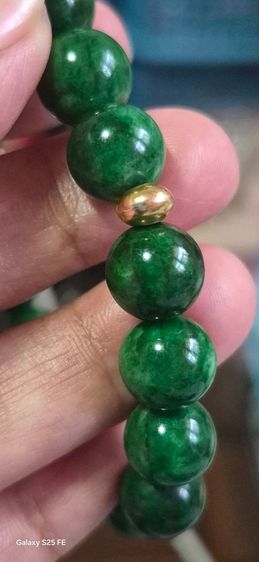 สร้อยข้อมือหยกแท้ทอง 90 รูปที่ 4