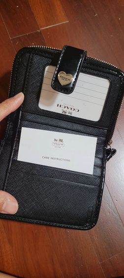กระเป๋าสตางค์ coach สีดำ รูปที่ 4
