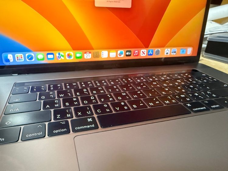 macbook pro 15" 2017 retina Touch bar รูปที่ 3