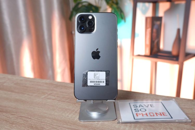 128 GB iPhone 12 Promax 128GB สี Graphite เครื่องสวย ราคาเพียง 8,490.- มีประกันร้าน 60วัน