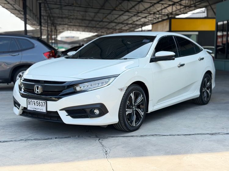 Honda Civic 2018 1.5 Turbo RS Sedan เบนซิน ไม่ติดแก๊ส เกียร์อัตโนมัติ ขาว รูปที่ 3